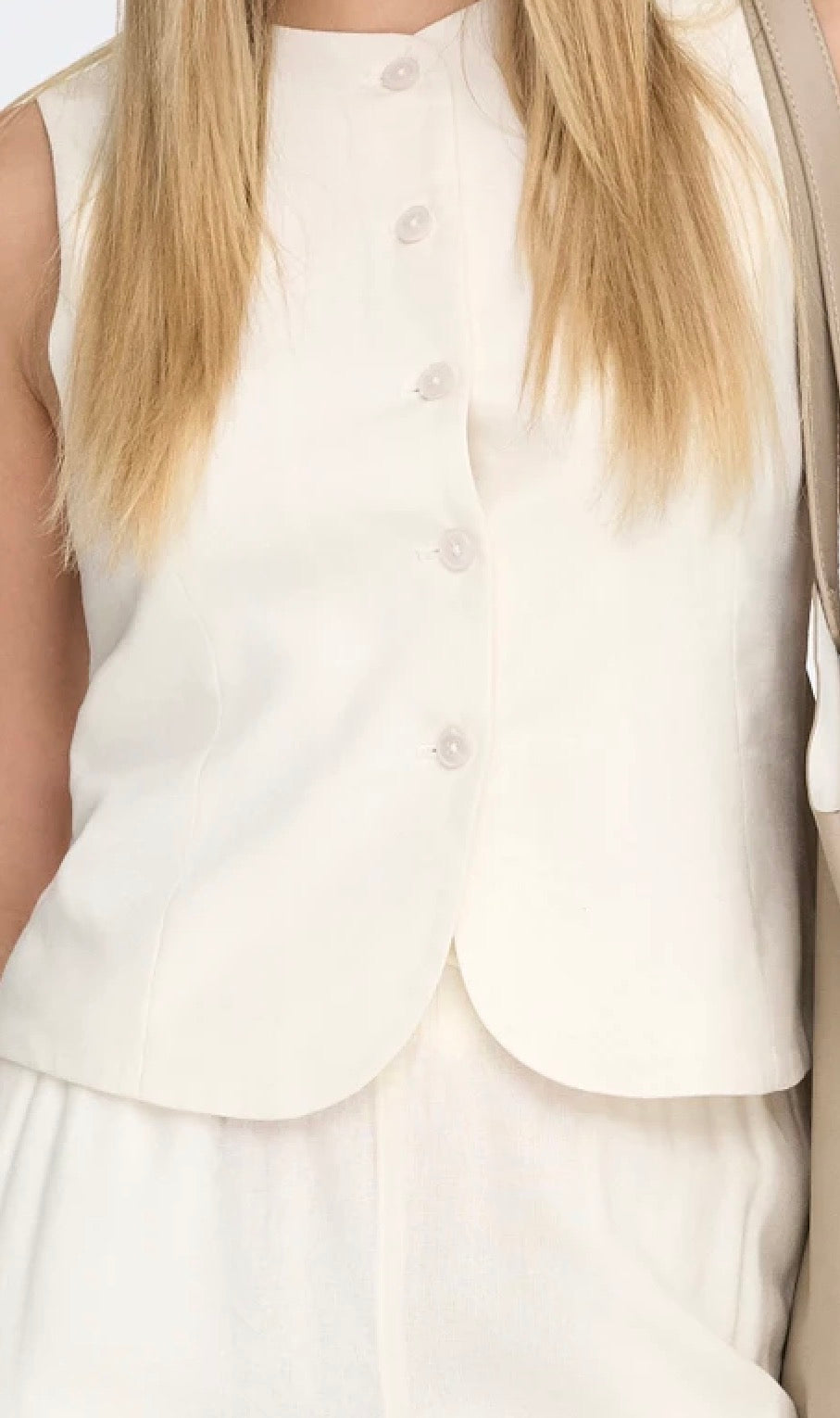 Only Goa s/l linen waistcoat