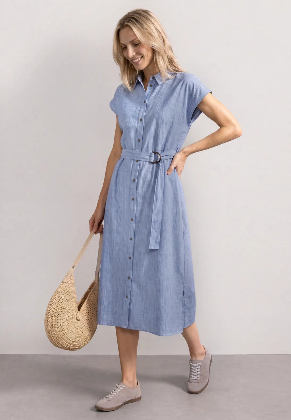 Street-One Midi Dress With Buttons