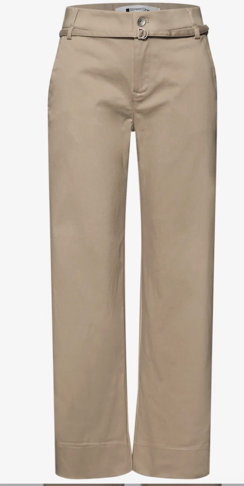 Street one Straight leg cropped trousers