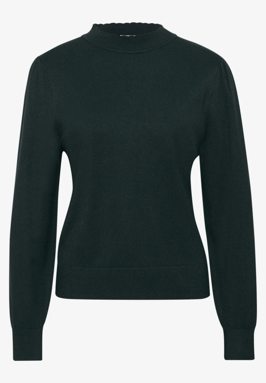 Street-one Long sleeved sweater with turtleneck and ruching