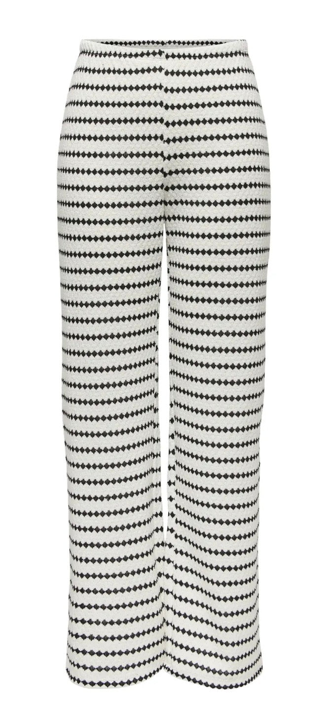 Only Leva Stripe Wide Leg Pants