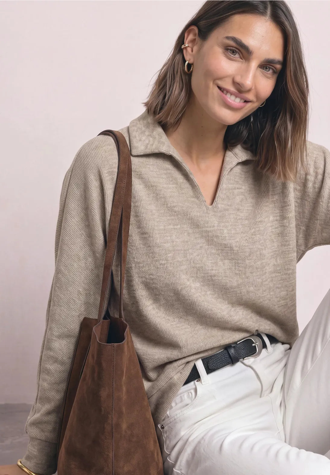 Street-one Long sleeve polo shirt