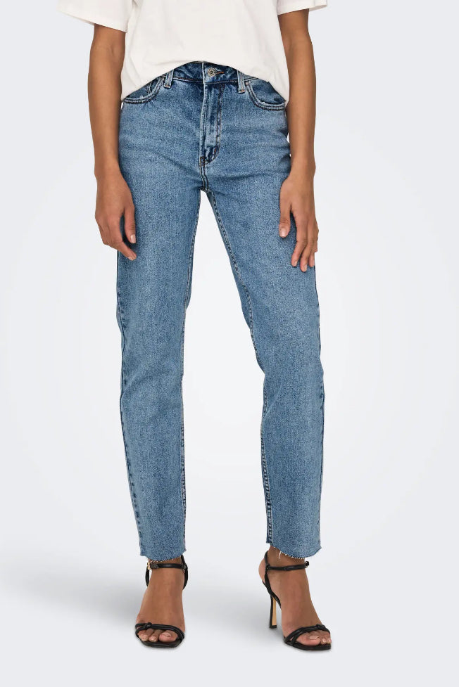Emily Straight Leg Light Denim Jean
