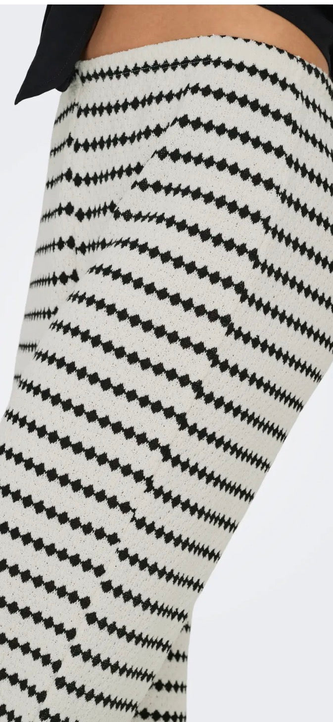Only Leva Stripe Wide Leg Pants