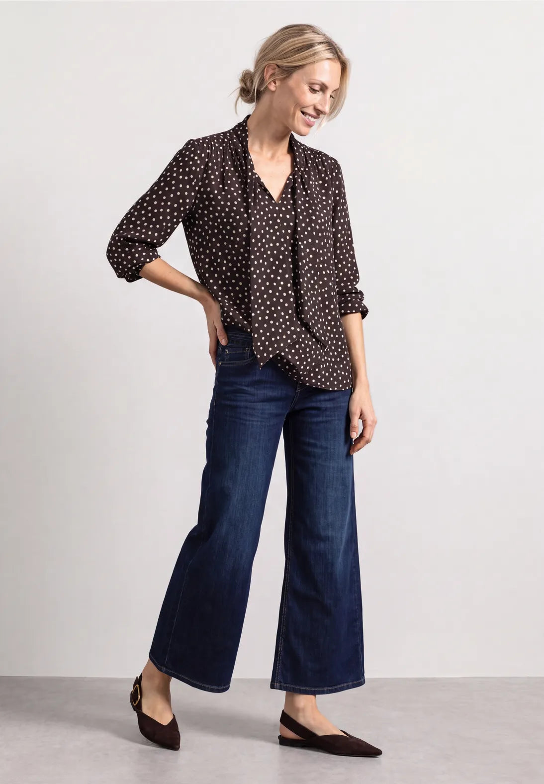 St-one poka dot blouse
