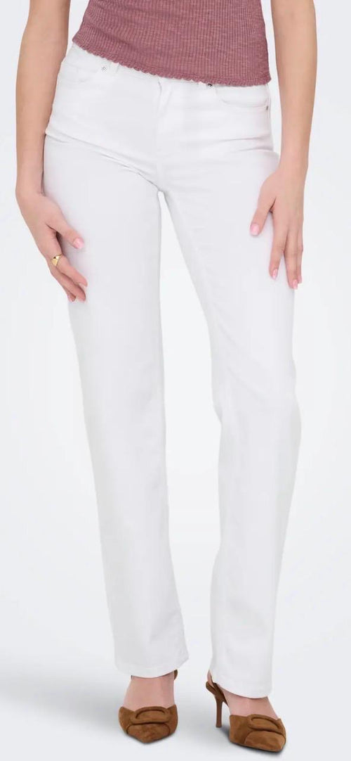 Only Blush Mid Straight Leg Jean