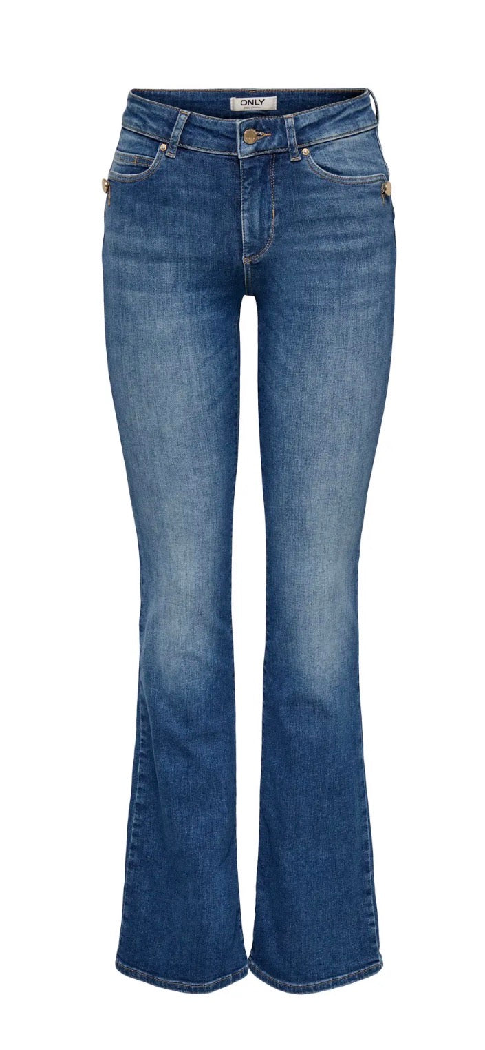 Only blush m/w flared jeans