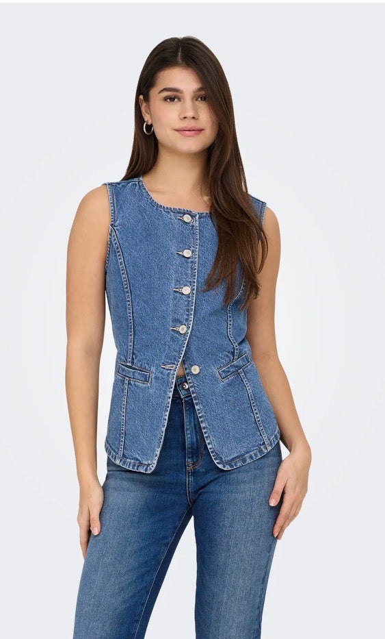 Only Giulina Denim Waostcoat